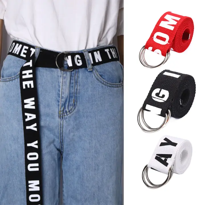 long canvas belt