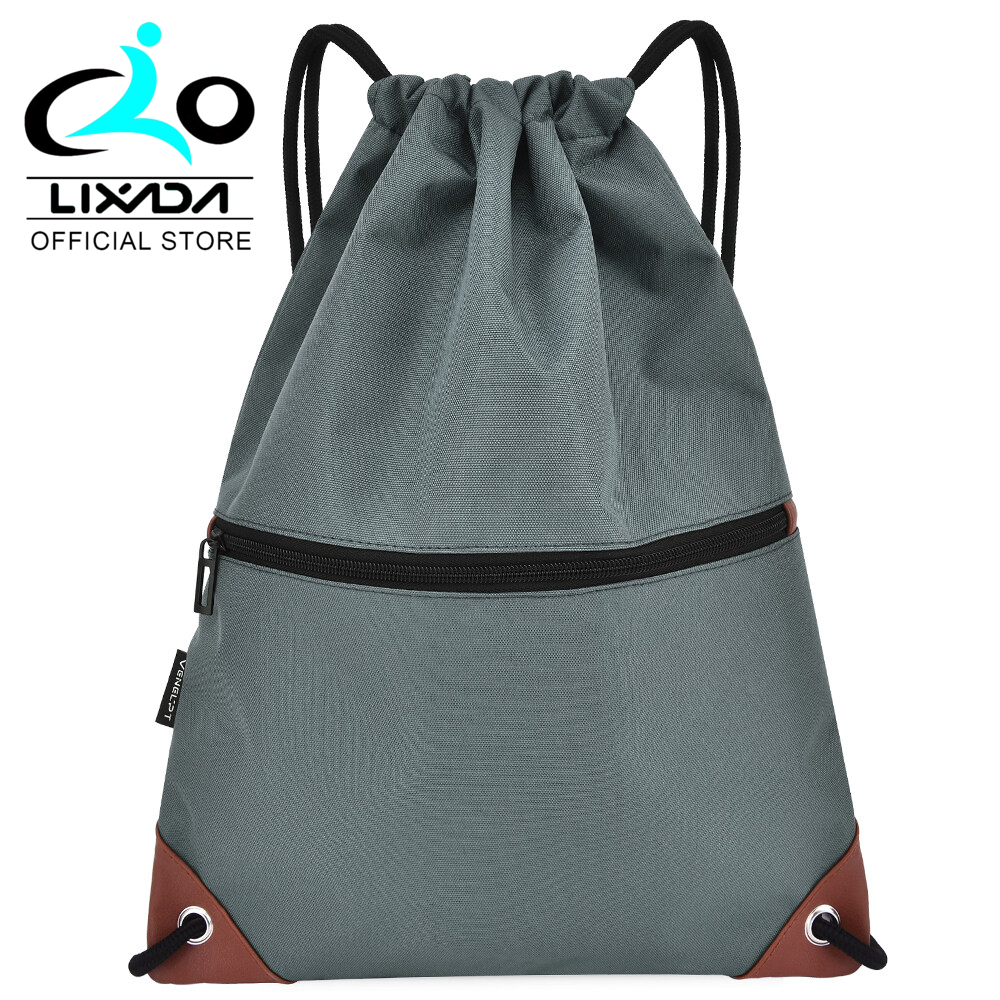 Gym Sack Drawstring Backpack Waterresistant Drawstring Bucket Bag with