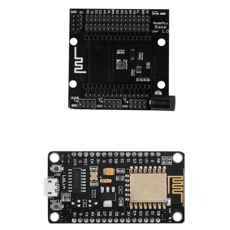 2 Pcs for NodeMCU LUA WiFi Networking Based ESP8266 Testing DIY Board: 1 Pcs MCU Module for LoLin V3 & 1 Pcs MCU Module for Arduino Compatible TE437