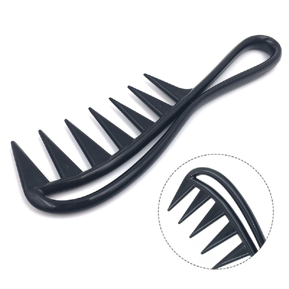 Detangler dụng cụ salon làm tóc Cá Mập Lược răng to massage