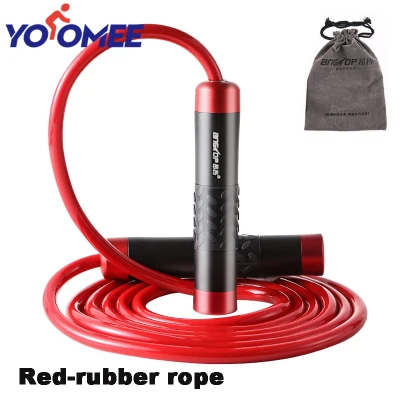 Yoomee Weighted Jump Rope - Heavy Jump Ropes with Adjustable Extra Thick Cable, Aluminum Silicone Grips Handles, High-Speed Ball Bearings, Premium Skipping Rope for Workouts Crossfit Home Fitness MMA & Gym
