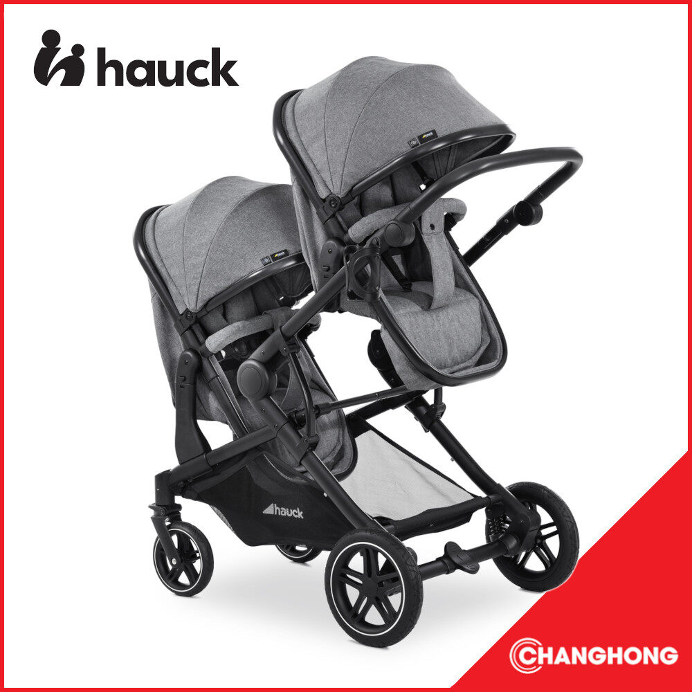 Hauck Double Buggy Hauck Tandem Stroller Hauck Melange Grey