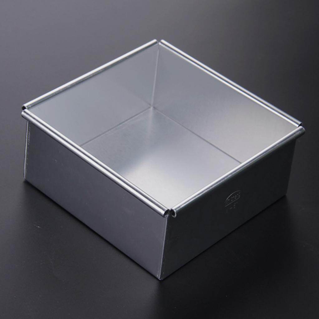 Baoblaze Square Cake Pan Aluminum Cake Molds Baking Pan With Removable Bottom