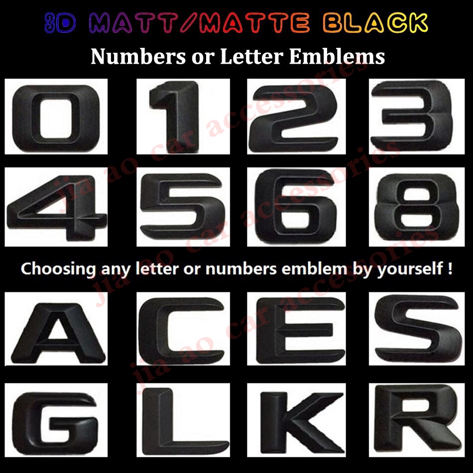 How New 3D Matt Black W212 213 Car Emblem E350 E320 E250 E300 E220 E200 E280 E63 E CLA  Badge Sticker Logo For Mercedes Benz AMG DD6