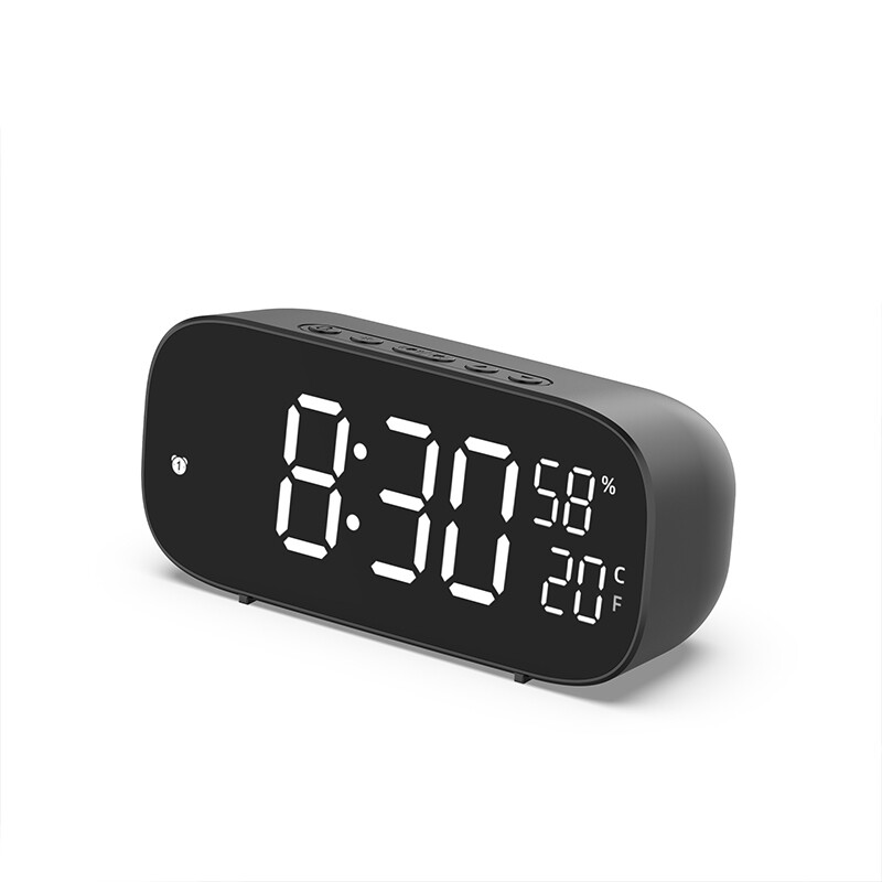 Alarm clock multi-function LED electronic digital clock plug-in dual-use sound-controlled temperature and humidity quick timer