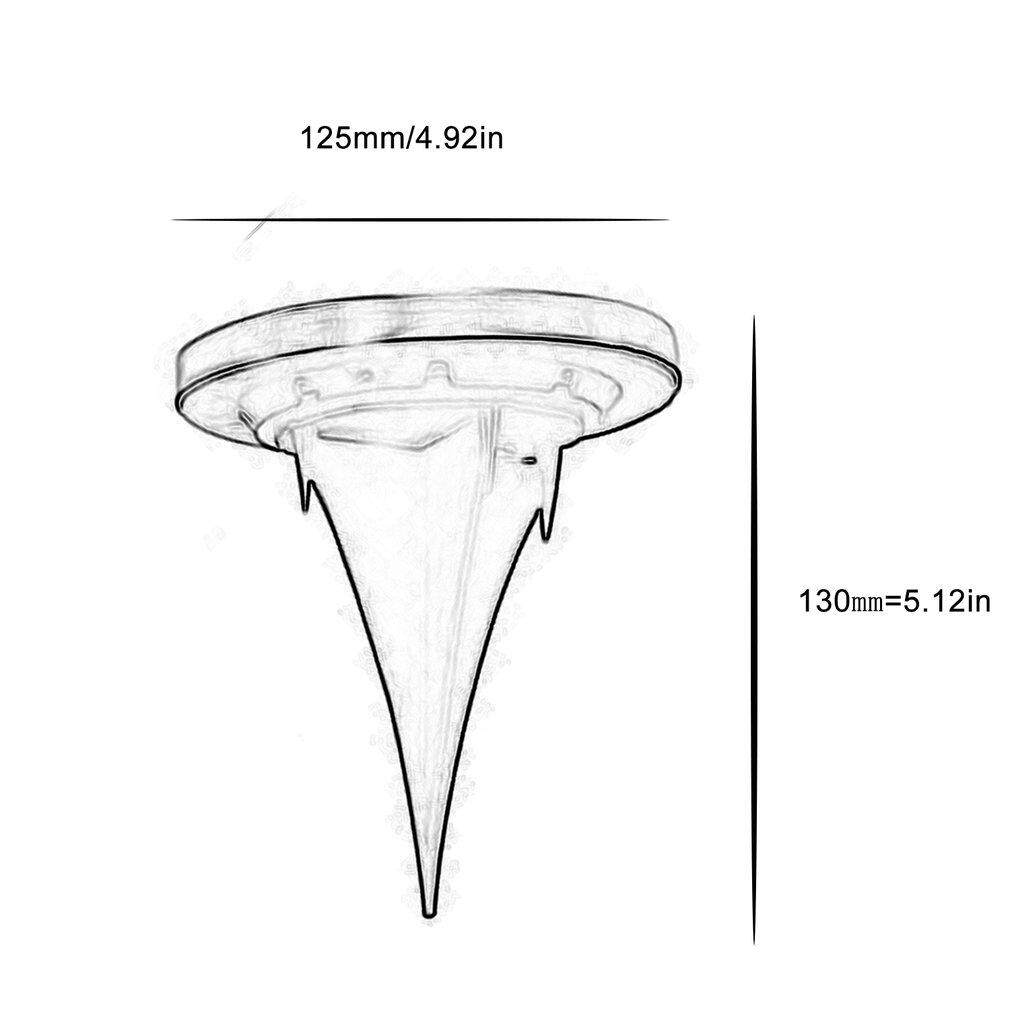 UINN 4 ĐÈN LED Năng Lượng Mặt Trời Bãi Cỏ Ánh Sáng Ngoài Trời Con Đường Vườn Bãi Cỏ Sân Đường Đi Bộ Đèn Năng Lượng Mặt Trời