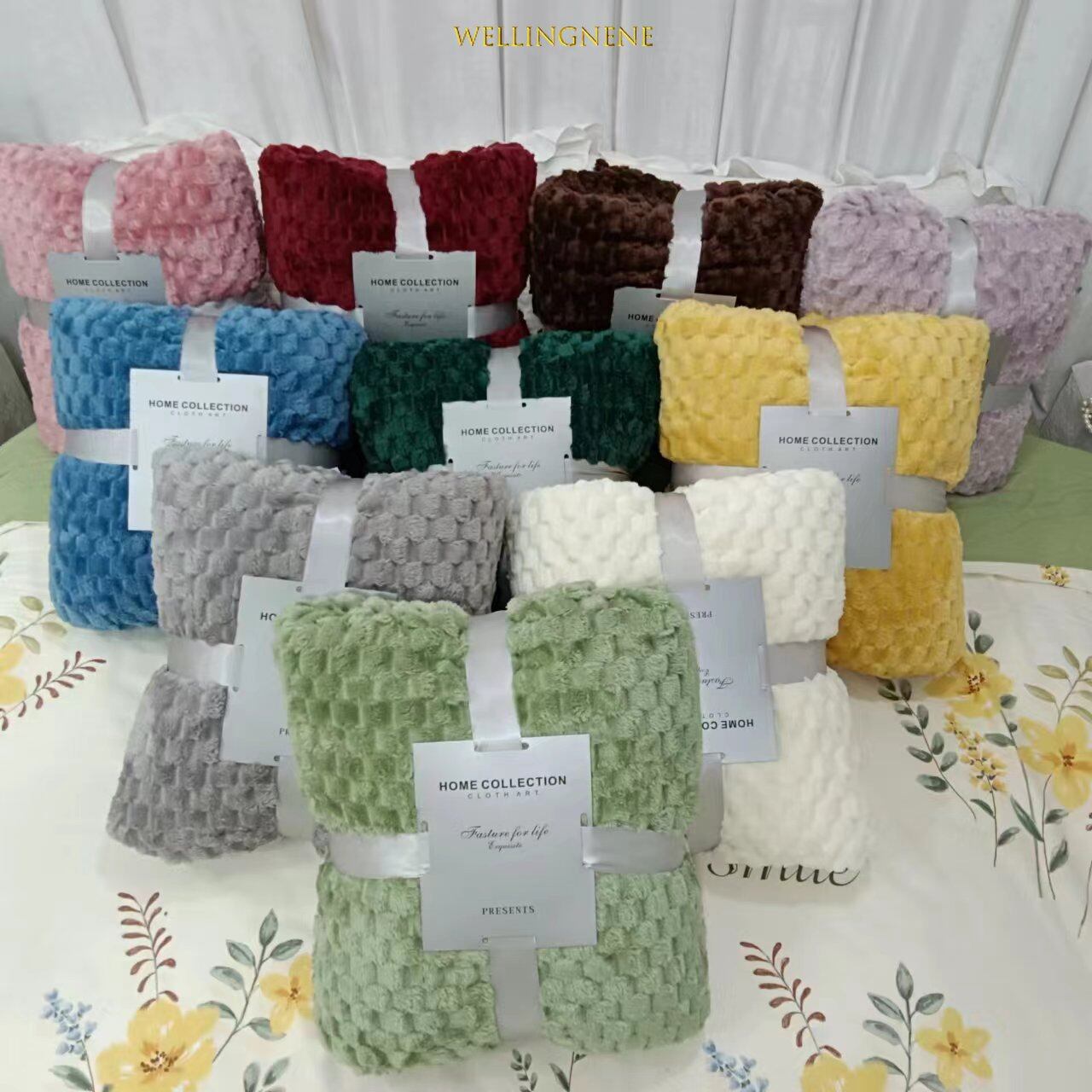 Thick Solid Color Flannel Blanket Air Conditioning Throw Blankets Warm Sofa Cover Hugging Beds-blankets