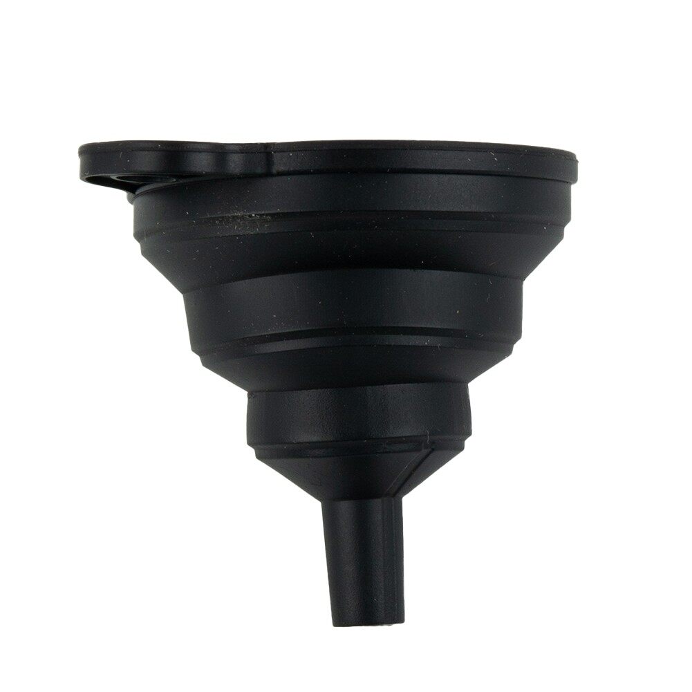 Black Collapsible Caliber 0.9cm Foldable Funnel High Quality Gasoline Diesel