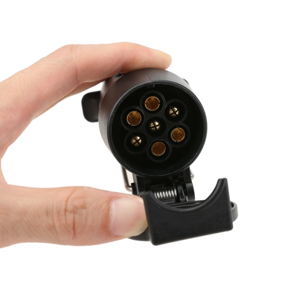 Đầu Nối Dây 7 Chân Ổ Cắm Rơ Moóc Chạy Điện 12V Bảng Đèn Thanh Kéo