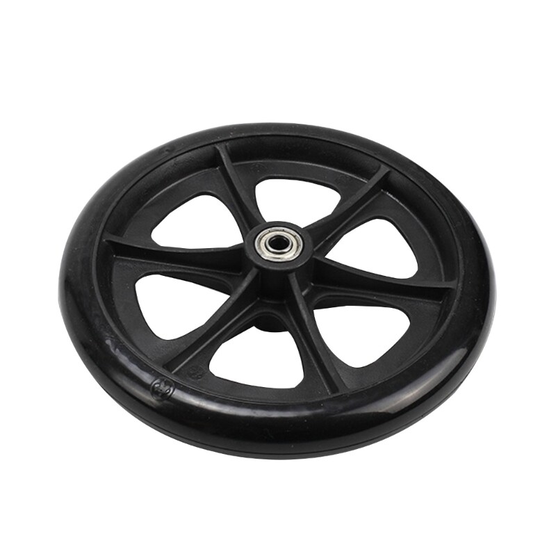 Bánh Trước Xe Lăn 6/8 Inch Bánh Xe Thay Thế Thông Dụng Bánh Lốp Đặc Chống Mài Mòn Trơn Tru Dễ Lắp Đặt