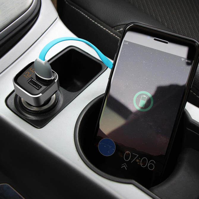 Car charger dual USB car charger multi-function digital display voltage and current with independent switch