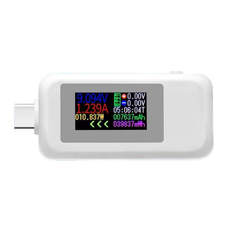 KWS-1902C Type-C Color Display USB Tester Current Voltage Monitor Power Meter Mobile Battery Bank Charger Detector