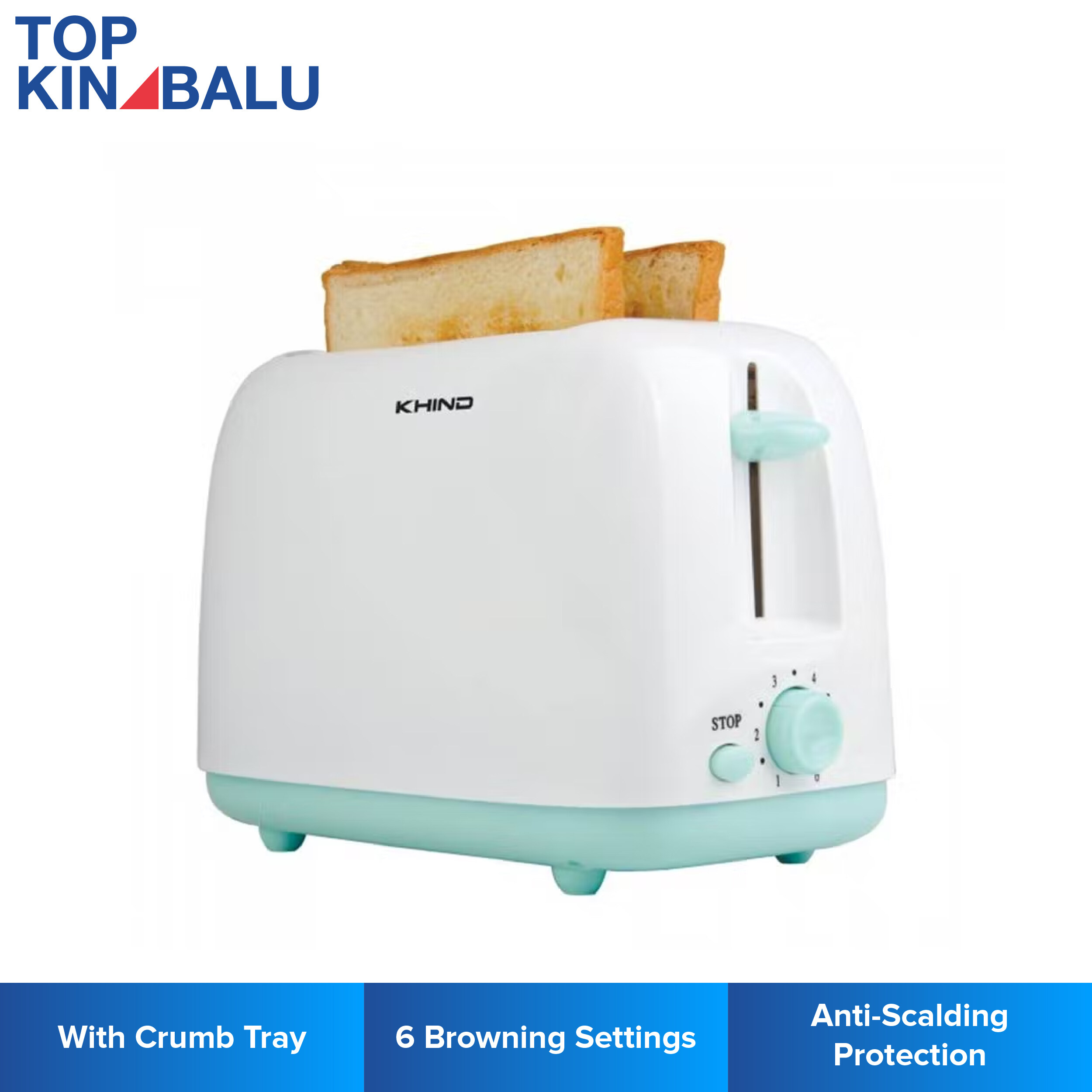 KHIND BT808 2SLICE BREAD TOASTER Lazada