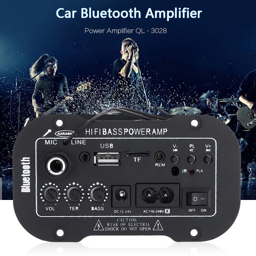 【Buyit】 5 Inch Three Use Multi-Functional Card Digital Bluetooth Car Amplifier Car Bluetooth HiFi Bass Power AMP Audio Digital Amplifier Support USB TF Remote Control QL—3028 【COD】[Ready Stock]