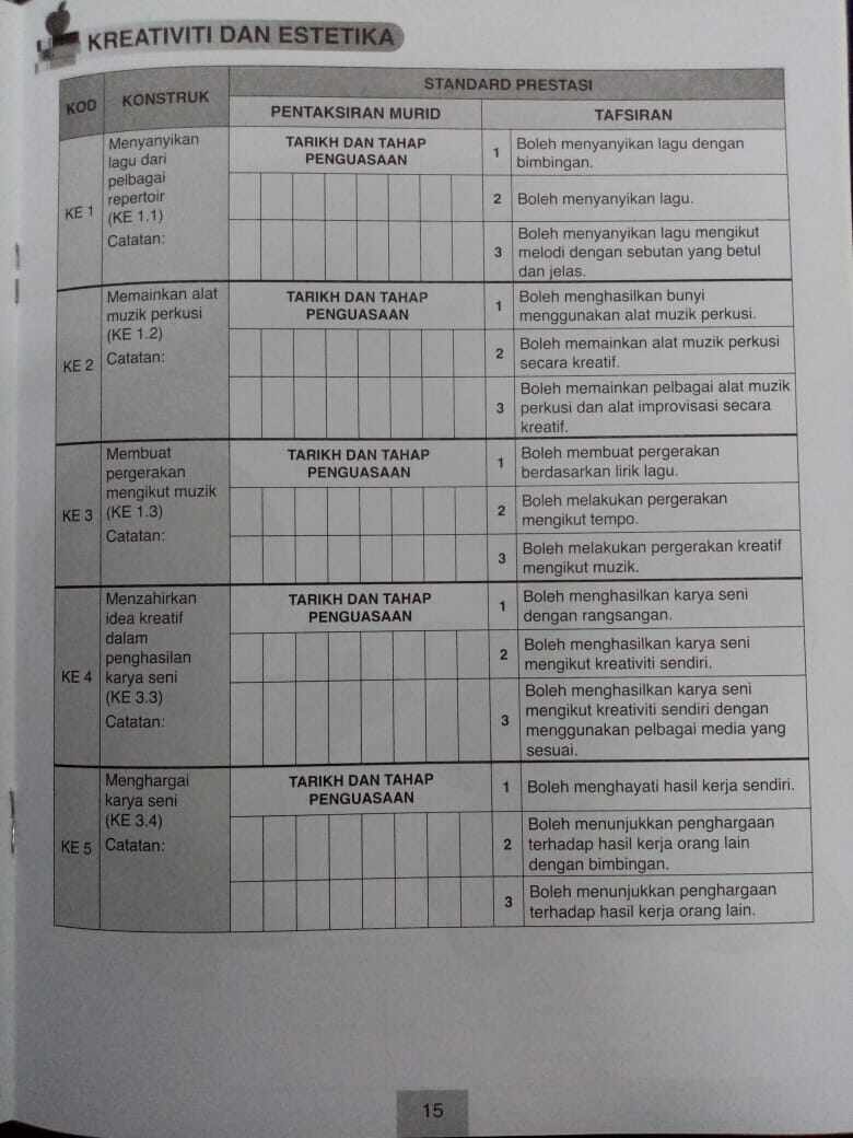 Lirik Lagu Lagu Arab Ya Lili BUKU REKOD PENTAKSIRAN MURID