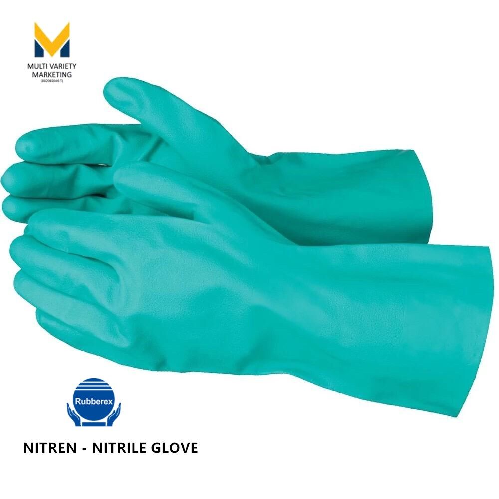 MVM Rubberex Nitren Nitrile Hand Glove Oil&fats Chemical Solvents Acid