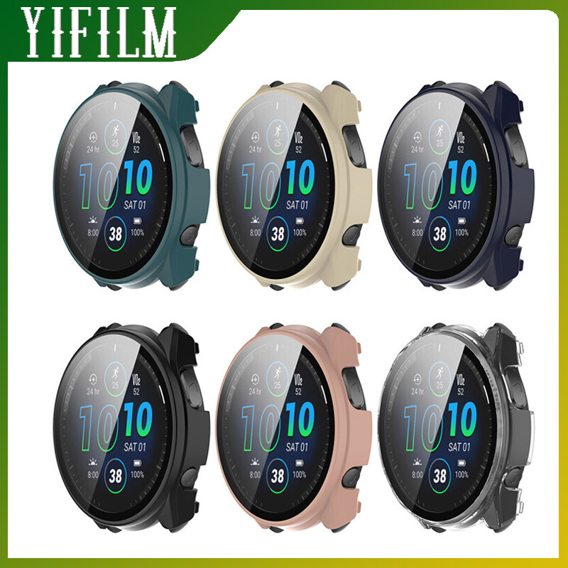 Protective Case Cover For Garmin Forerunner965 Smartwatch Bracelet Dial Case Anti-scratch Shockproof Protector PC Shell