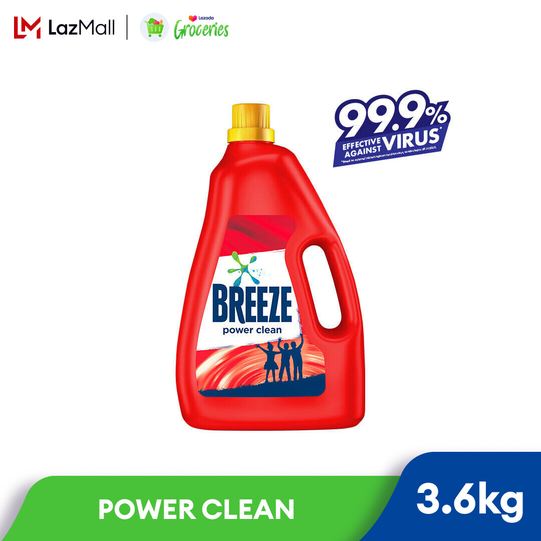 Breeze Detergent Liquid Power Clean 36kg Lazada