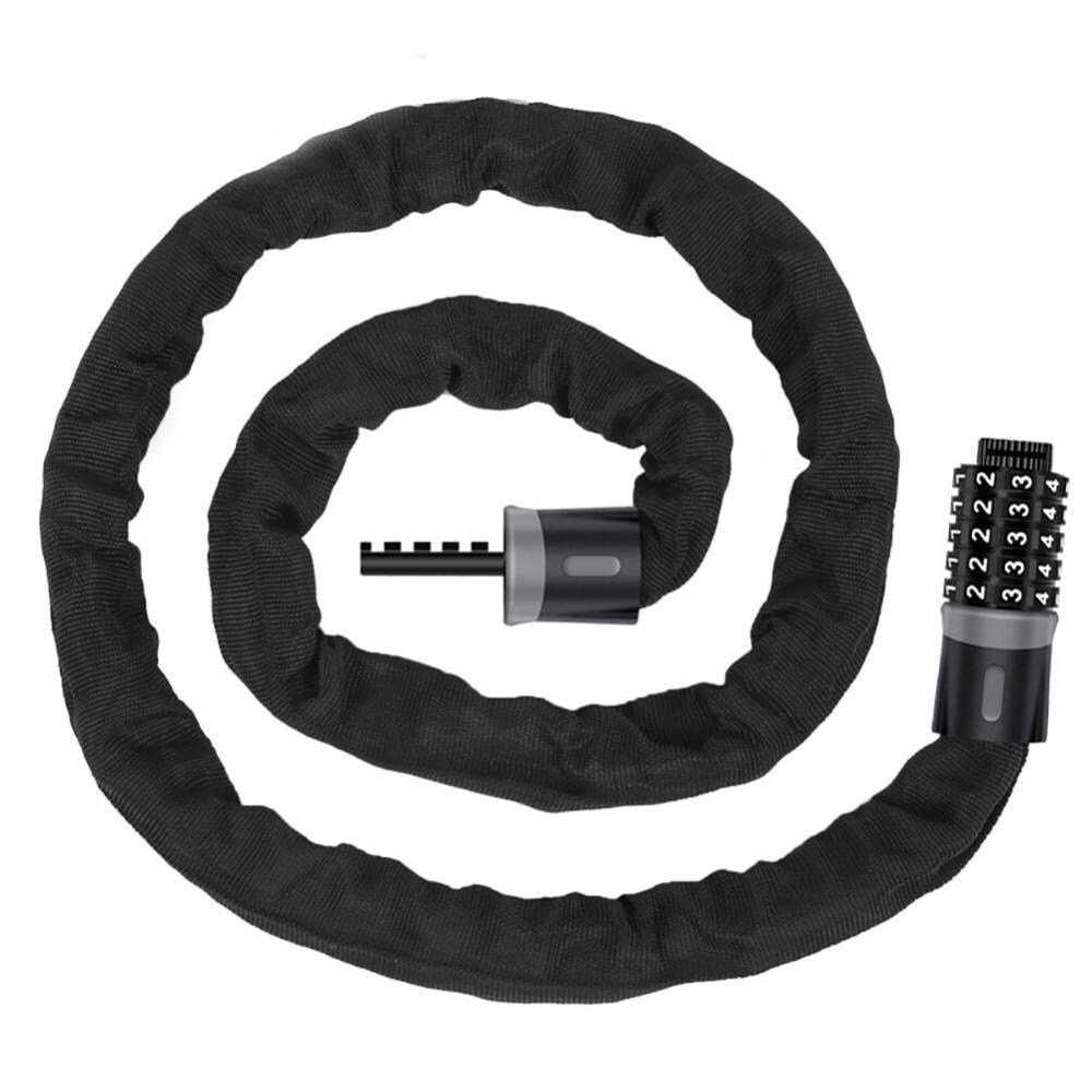 【A NEW】 Anti Theft Security Keyless 5 Digit Code Password Chain Lock for Bike Bicycle