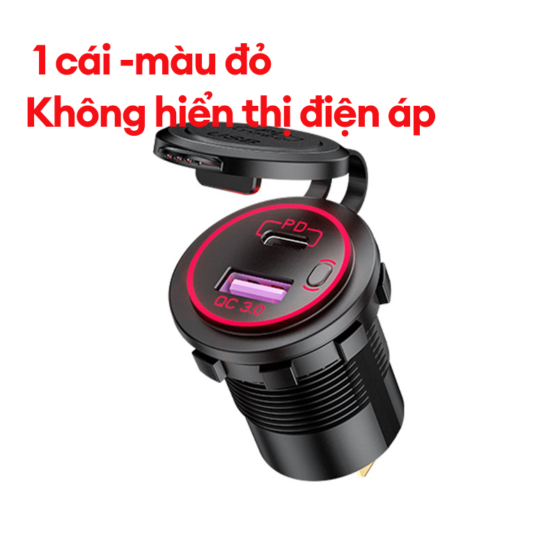 Car usb mobile phone charger 12v usb automatic socket qc3.0 5v 3.1a dual charging port pd fast charger waterproof
