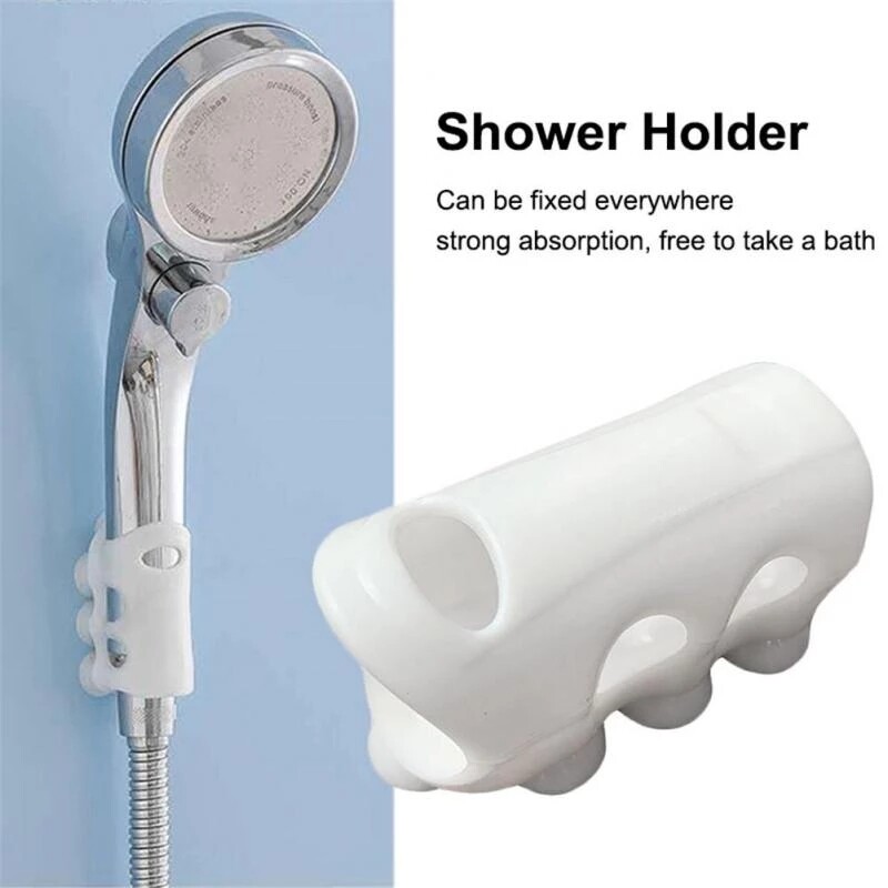 YESPERY 1pcs Bathroom Accessories Shower Head Hand Bracket Rack Bracket Suction Cup Shower Wall Mounted Shower Bracket