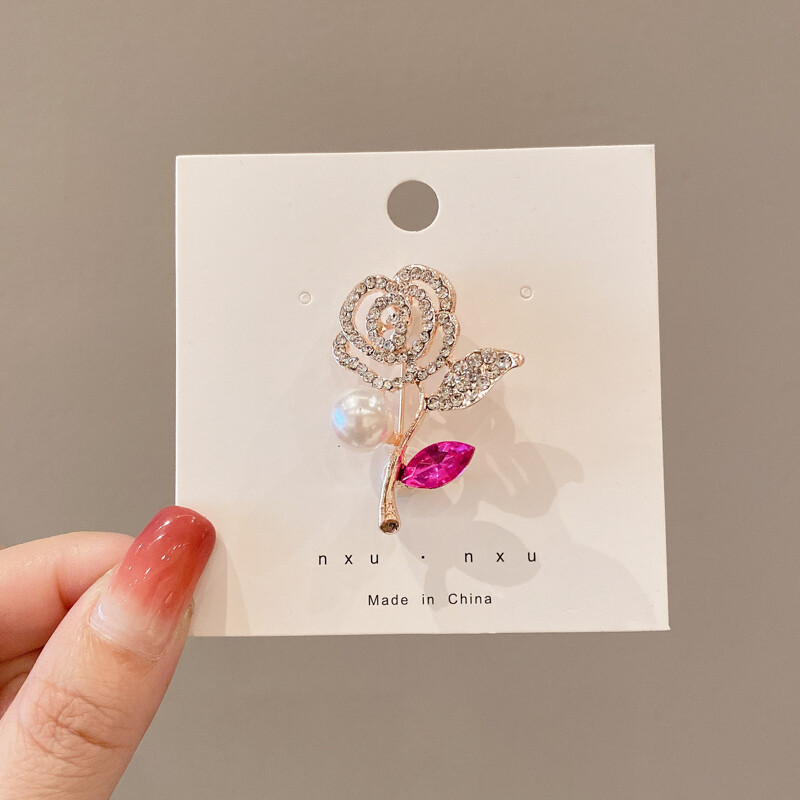 Gorgeous Women's Flower Brooches Fixed Clothing Accessories Korean Style New 2022 Scarves Decoration