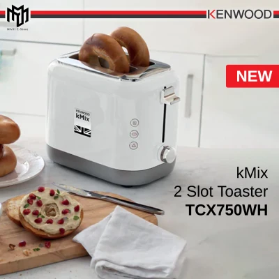 Kenwood TCX750WH kMix Toaster 2 Slice Bagel Reheat Defrost Slice Bread (White)