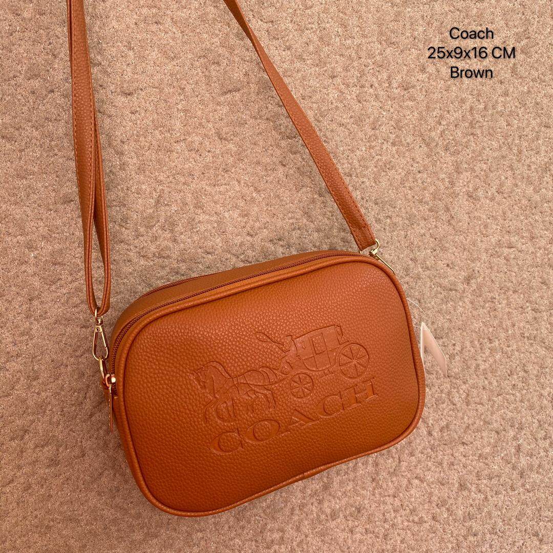 coach orange sling bag