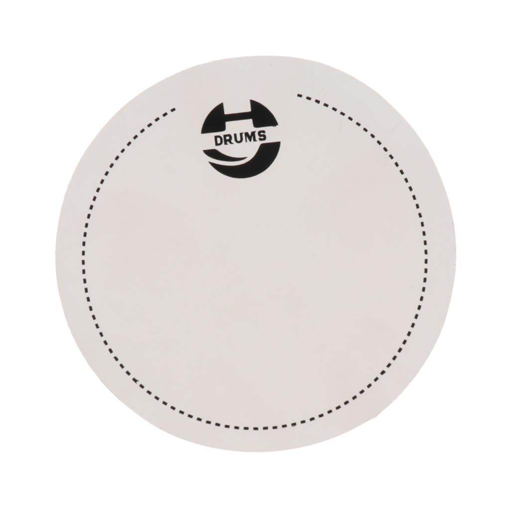 Kowaku Miếng Dán Trống Bass 3x Mặt Trống Bảo Vệ Cho Bộ Phận Nhạc Cụ Gõ, Trắng