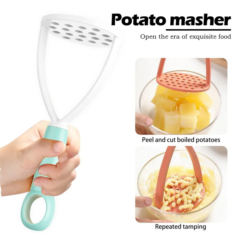 YESPERY PP Pressed Potato Masher Puree Potato Pusher Smooth Mashed Potatoes Crusher Fruit Tools Kitchen Supplies