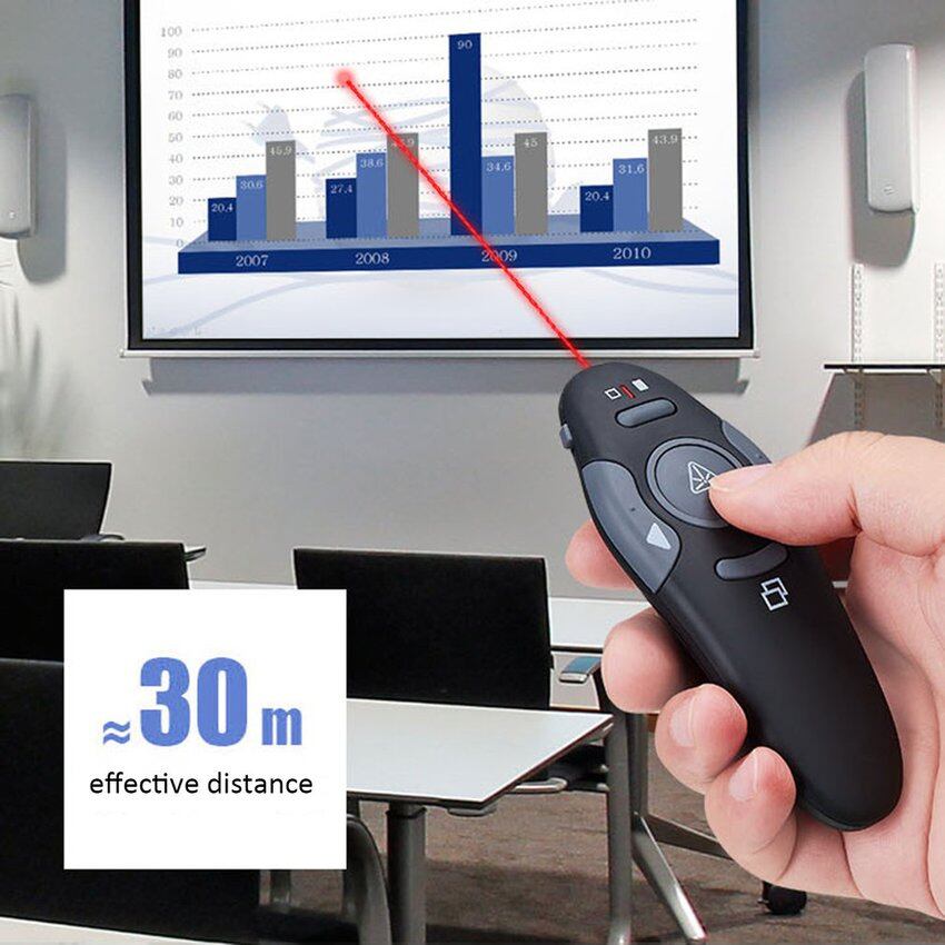 FAITH USB Wireless Presenter Powerpoint Clicker Presentation Remote Control Pen PPT With Red Light Remote Control Pc Mice