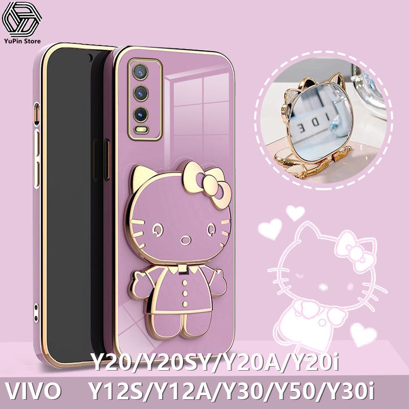 For Girl Vivo Y20 Kitty Cover YuPin Cute Hello Kitty Phone Case