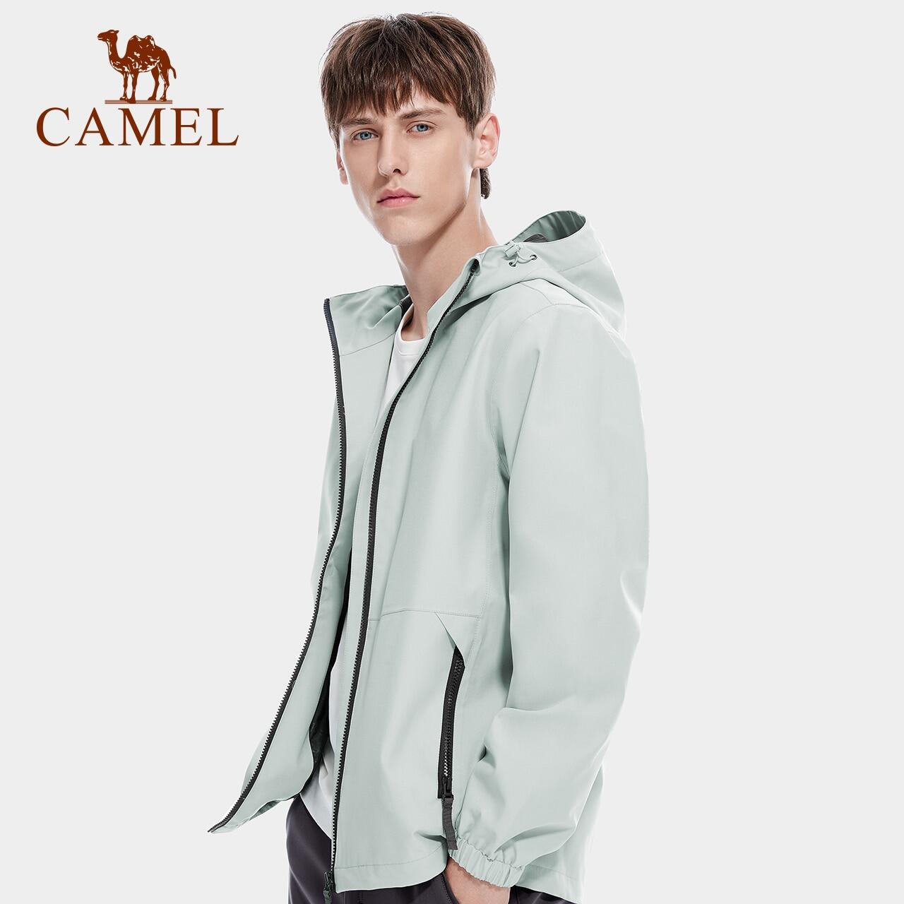 CAMEL Windproof Waterproof Men Outdoor Jacket Single Layer Assault Jacket Thin Coat