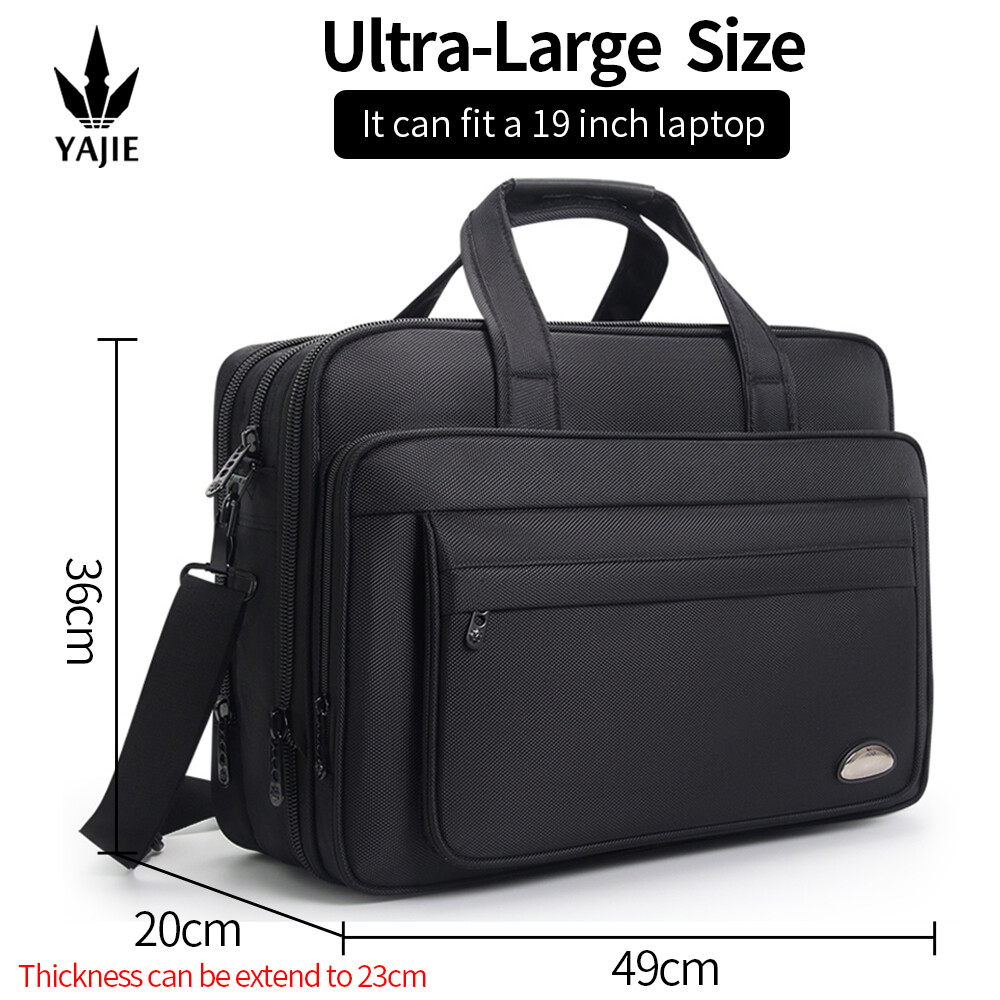 Large Briefcases For Men Canvas Tote Bag Laptop Case Inch 17 Inch 19  Inches Computer Bag Waterproof Expandable Work Bags Business Mens Bag