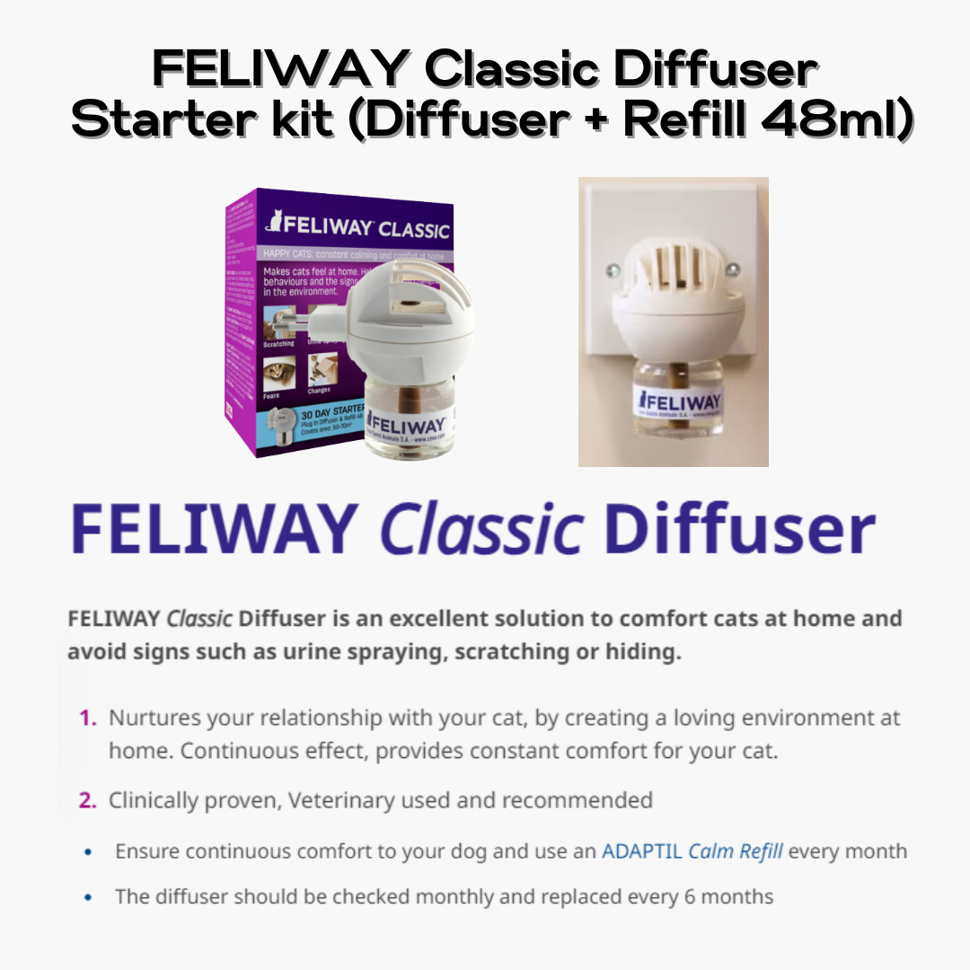 [Feliway] cổ điển mèo làm dịu khuếch tán (khuếch tán + Nạp 48ml/nạp/phun 60ml)