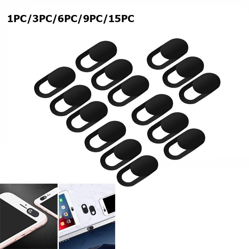 【Big-promotion】 Phổ 9PC/15PC Webcam Bìa miếng che thanh trượt nam châm nhựa cho iPhone Camera cho laptop web máy tính bảng điện thoại thông minh Sticker