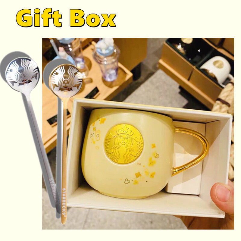 2021 Starbuck Cup Gold Laurel Bronze Seal Mug Water Cup Gift Box