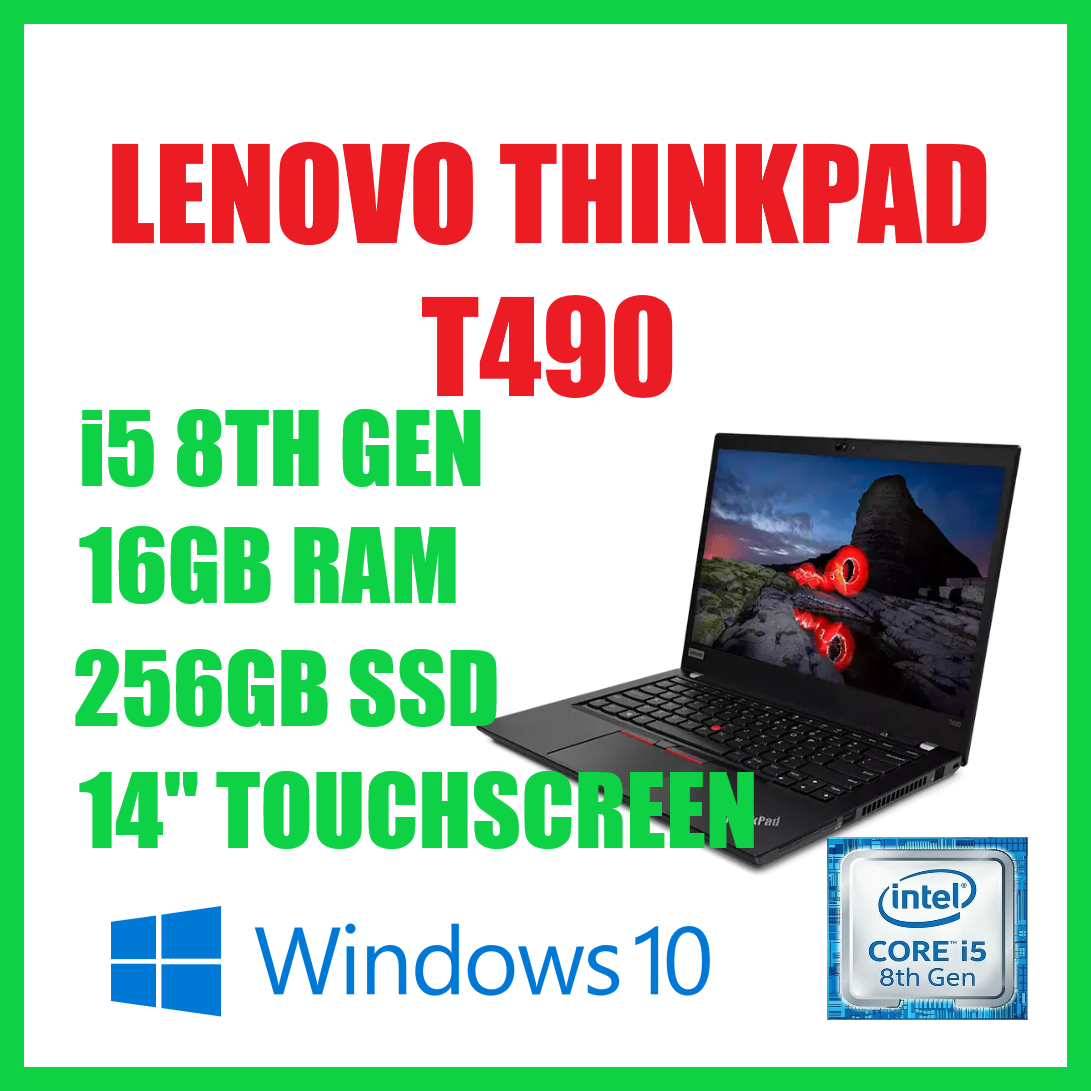LENOVO THINKPAD T490 TOUCHSCREEN INTEL i5 8TH GEN/16GB RAM/512 SSD