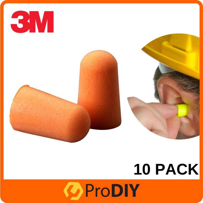 10PCS 3M Orange / Neon Uncord Ear E-A-R Plug FOR Travel / Sleeping / No More Noise During Flight ( 1100 / 312-1250 )