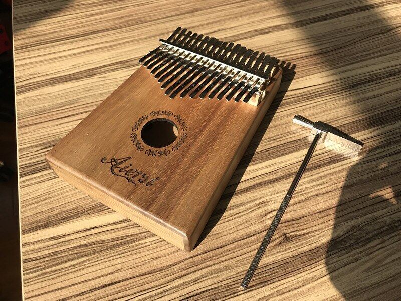 Trọn Bộ Aiersi Tắc Kè 17 Nhạc Cụ Kalimba Chính Piano Ngón Tay Cái Koa Rắn