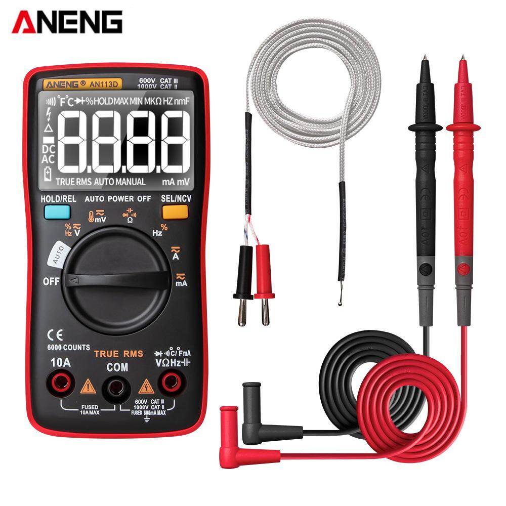 Đồng Hồ Vạn Năng Kỹ Thuật Số Đo Tự Động ANENG AN113D Điện Áp AC/DC True RMS
