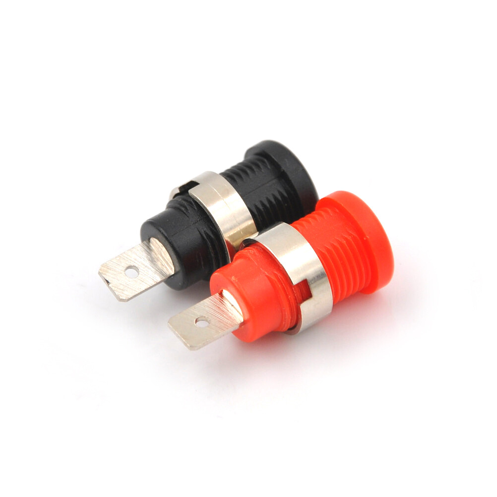 Fkend 10 Cái Đầu Cắm Giắc Cái Hình Quả Chuối 4Mm Chốt Gắn Bảng Điều Khiển