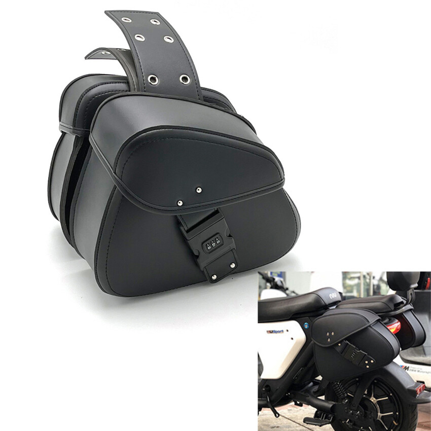 Universal Motorcycle Saddlebags Side Tool Pouch Luggage Storage - Main Image