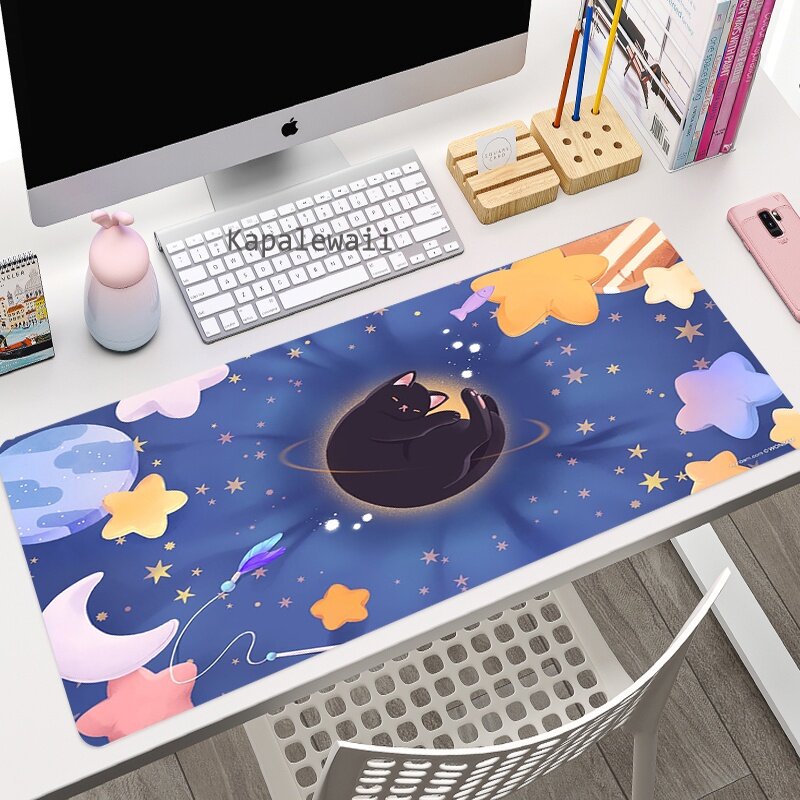 Large Computer Mousepad Cat Mose Pad Gamer Keyboard Mouse Mats Xxl