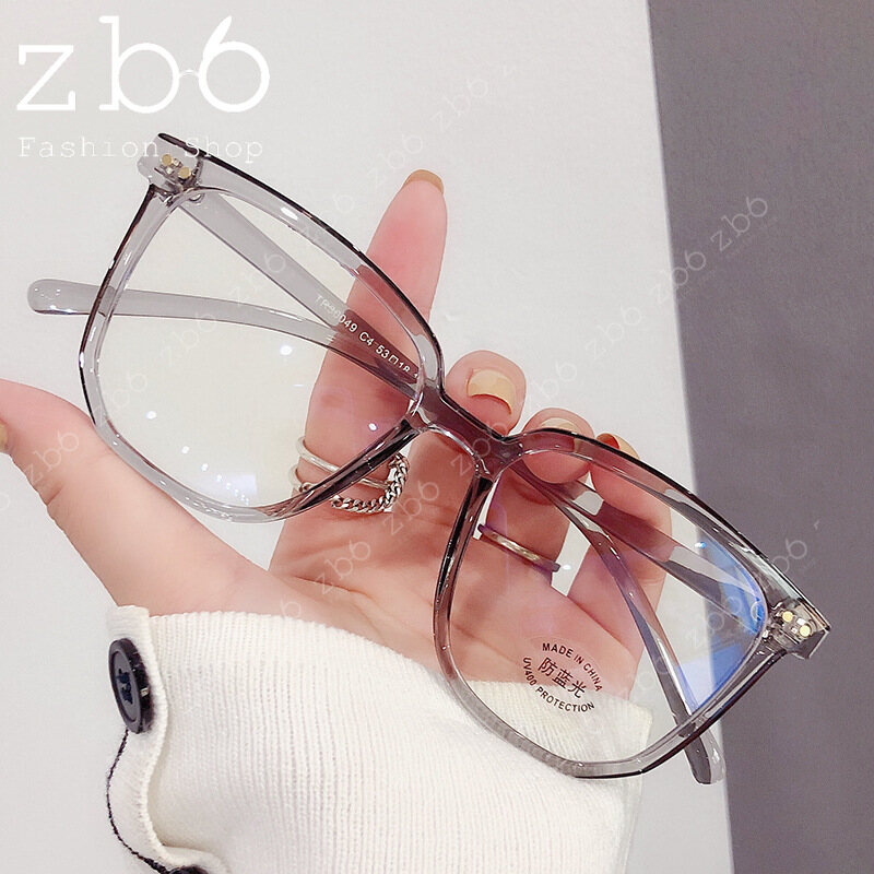 Fashion Square Glasses For Women And Men Anti Blue Light Myopia Eyeglasses Gradient Clear Glasses -1,0, 1,5, 2,0, 2,5 2021 New