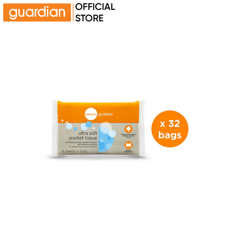 Guardian Face Tissues Pocket 32 X 8's Lazada