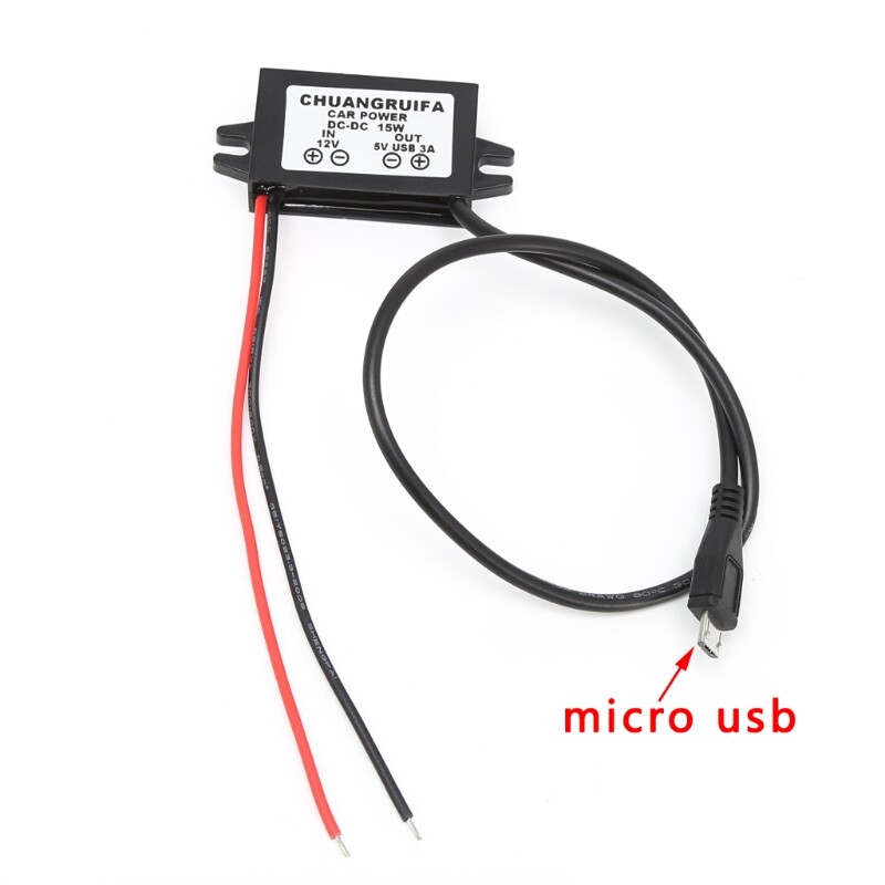 ✪【Ready Stock】Car Charge DC Converter Module 12V To 5V Micro USB Output Power Adapter 3A 15W