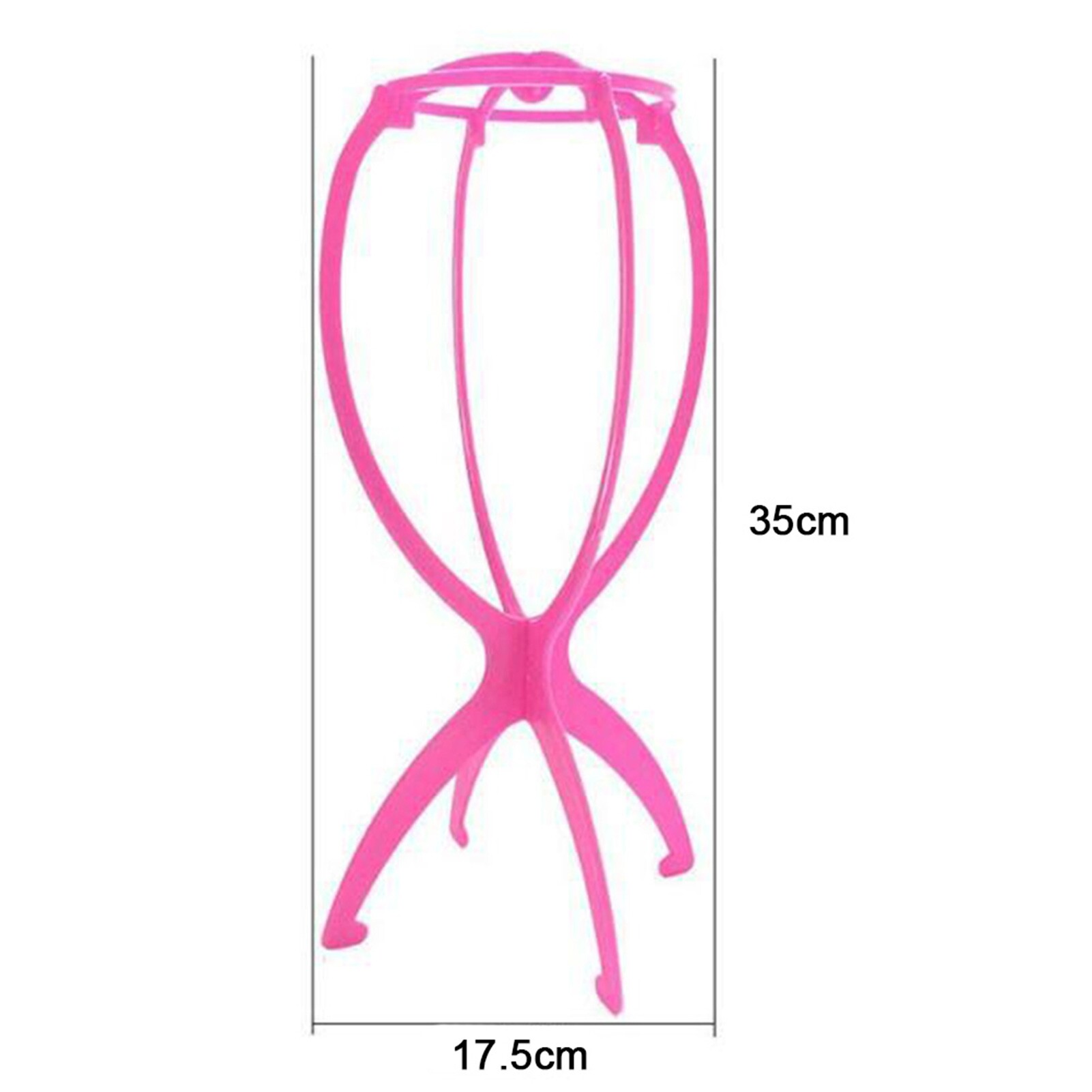 【In Stock】Wig Display Stand Portable Folding Solid Color Hat Hairpiece Holder