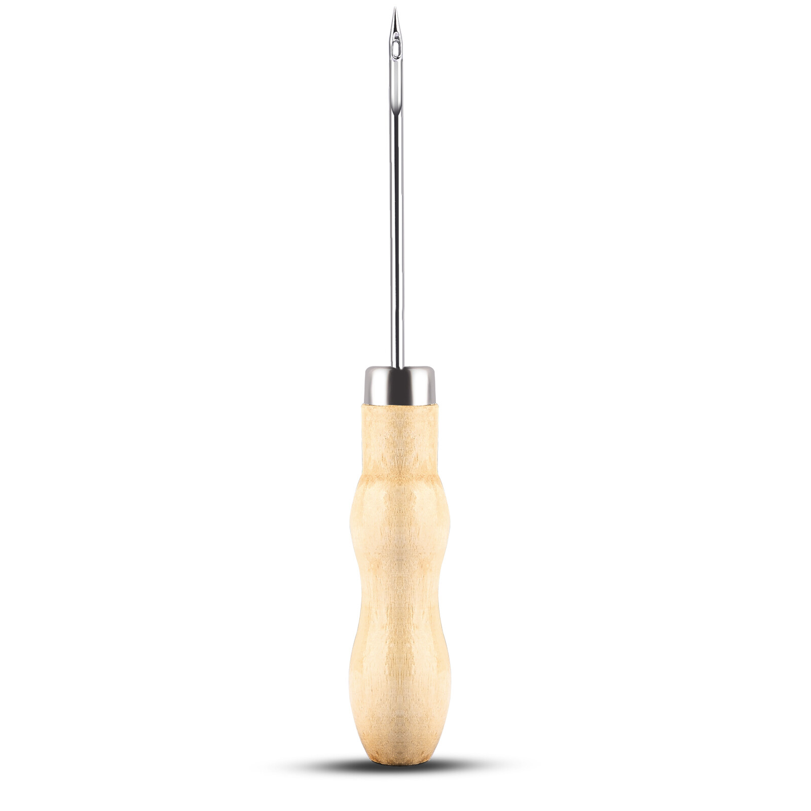Wooden Handle Double Gourd Awl Round Hole Cone Hand Drill Punching Awl for Shoe Repair Diy Silicone Mold Making