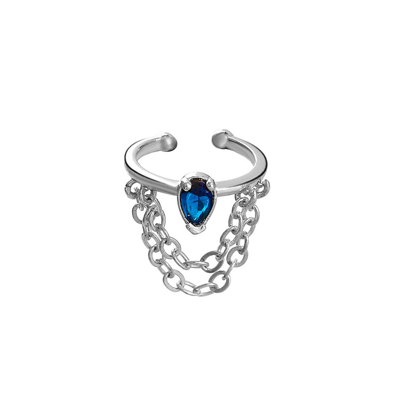 Fashion Jewelry Shop 1 Clip Earring For Female Copper Material Cross Design Long Chain Earrings For Student Cool Girl Jewelry